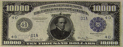 $10,000 Bill | Museum of American Finance