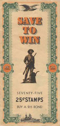 War Bond Stamp Book From World War Ii Museum Of American Finance
