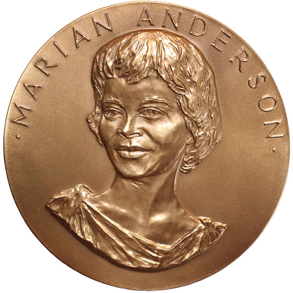 Marian Anderson Bronze Medal obverse Museum of American Finance