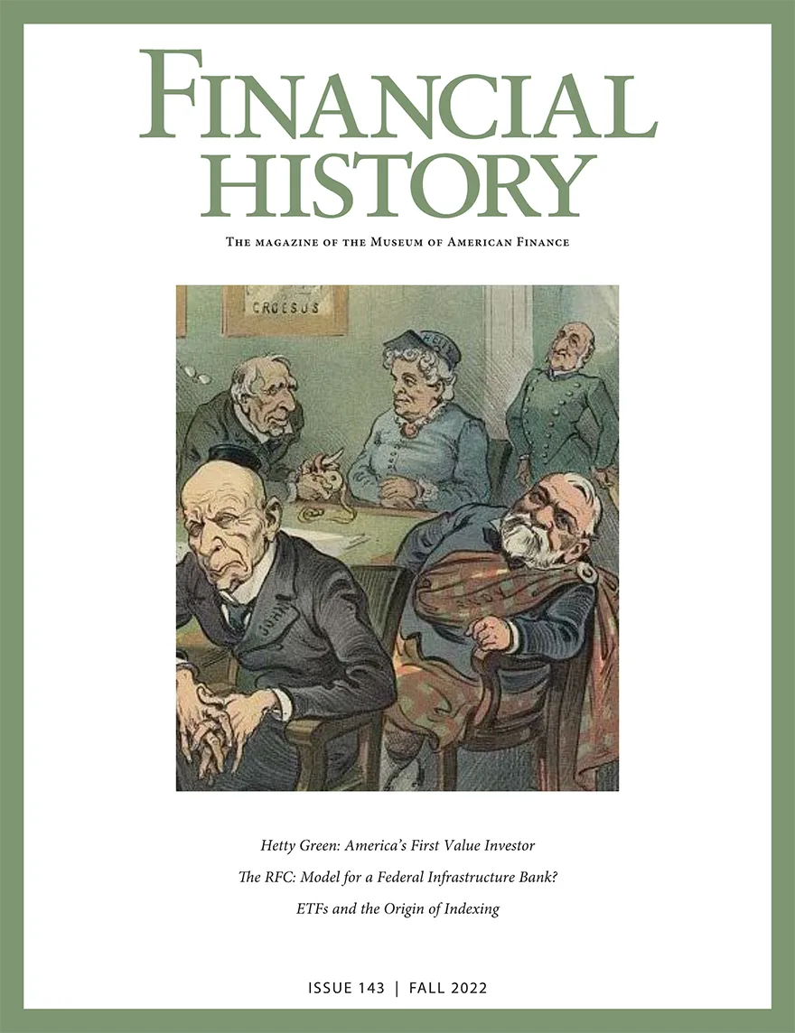Financial History Magazine Cover