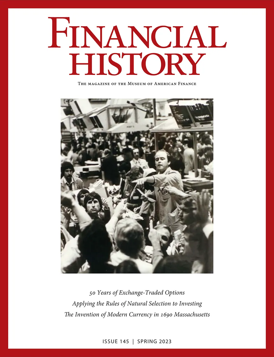 Financial History Magazine Cover