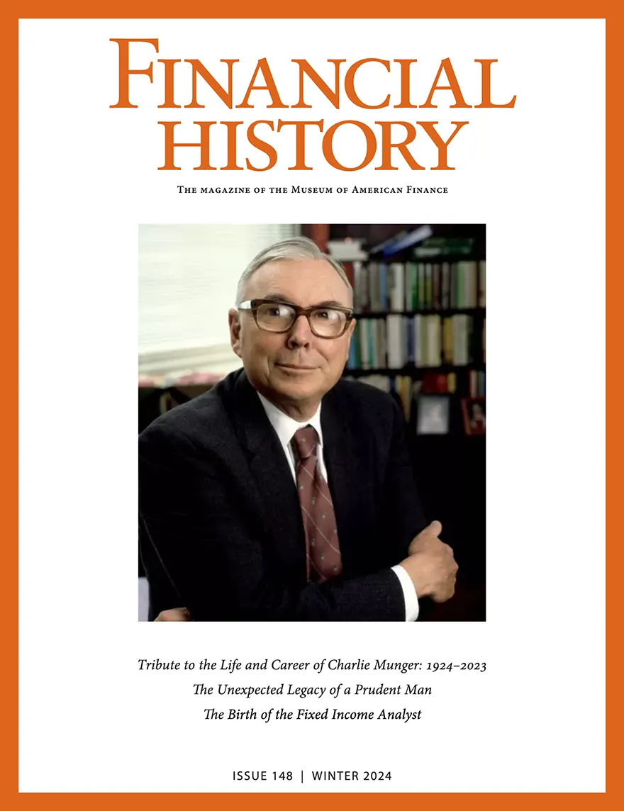 Financial History Magazine Cover