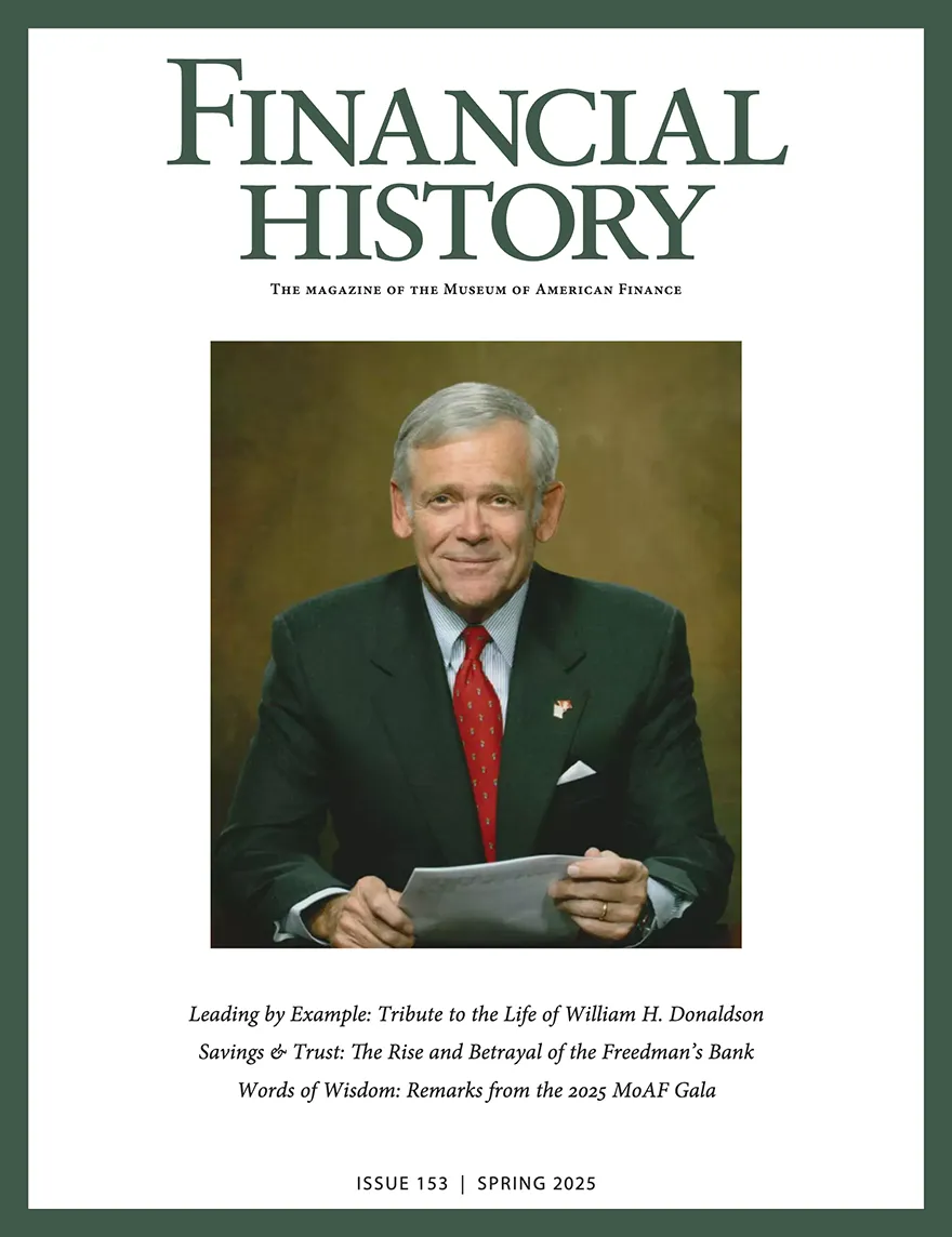 Financial History Magazine Cover