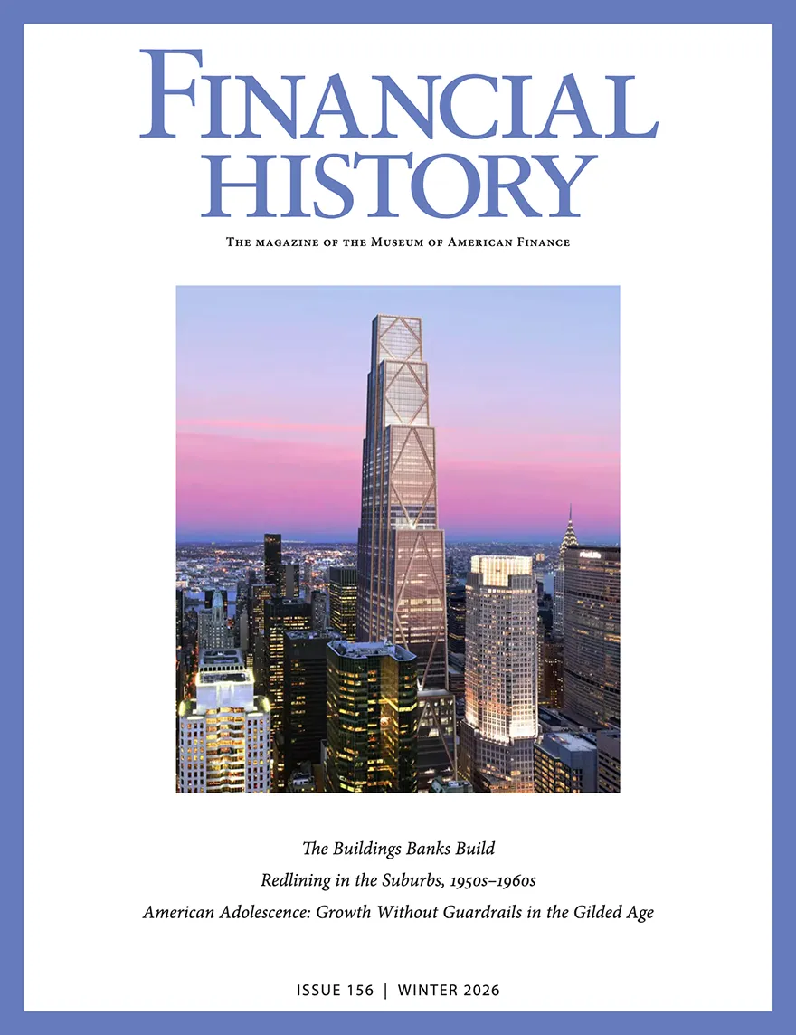 Cover of Financial History Magazine