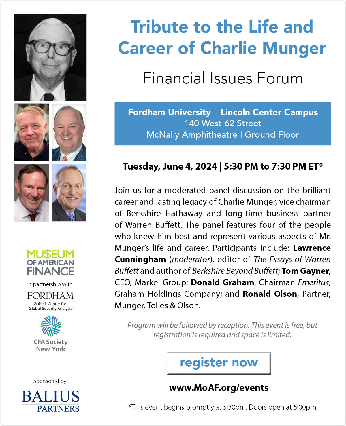 Tribute to the Life and Career of Charlie Munger