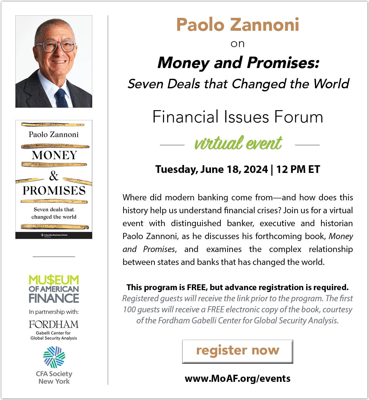Paolo Zannoni on Money and Promises