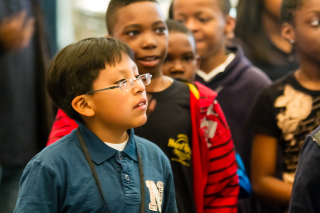 Students tour the Museum at launch event for Free Saturday program ...